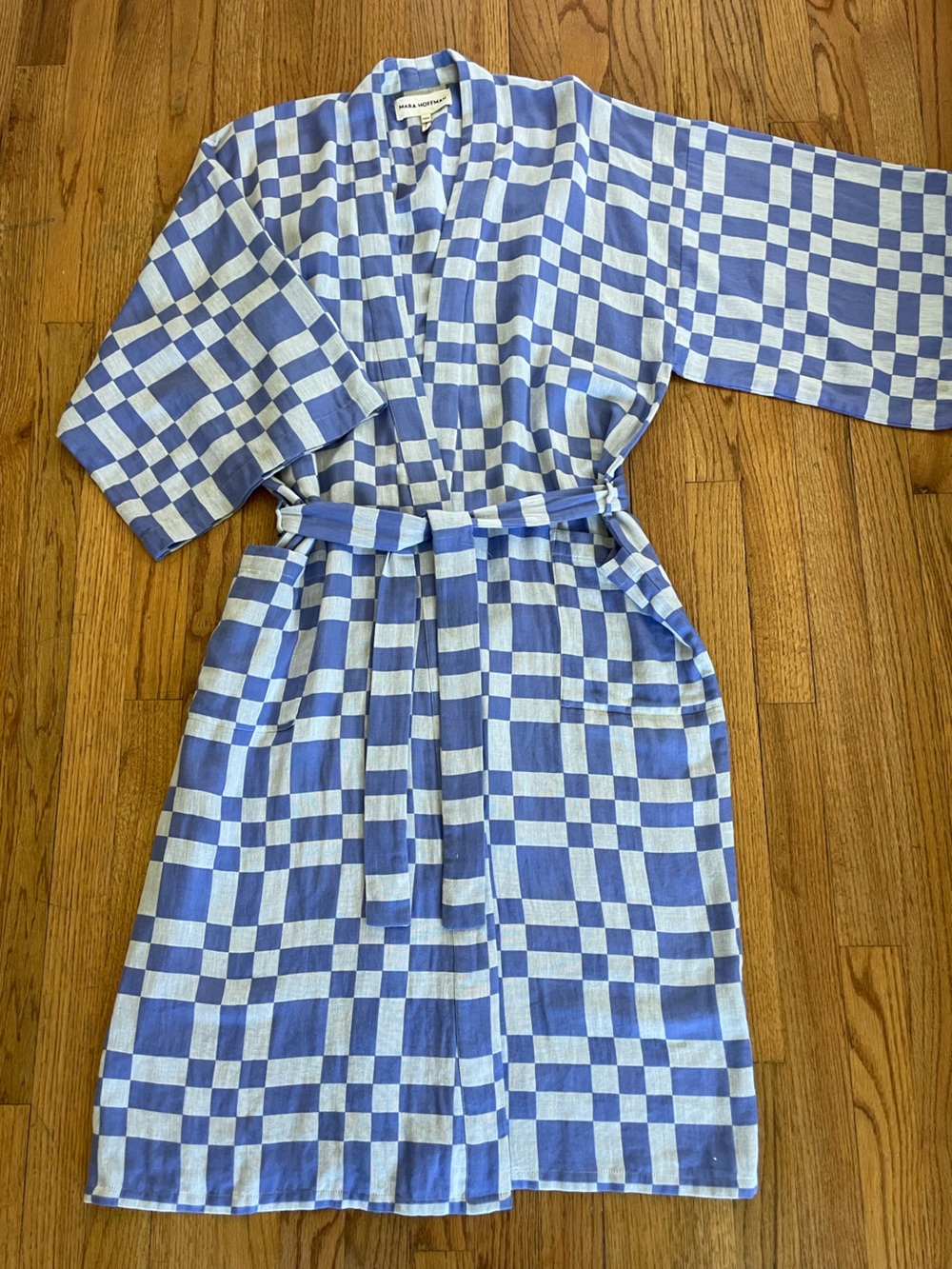 Mara Hoffman Ayra Checked Robe - Picture 2 of 7